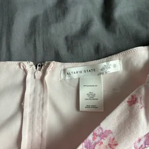 Altar’d State Pink Floral Babydoll Dress thumbnail 2