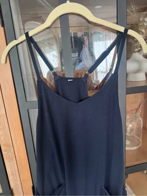 Hot shot romper navy onesie adjustable straps pockets playsuit fpmovement thumbnail 5