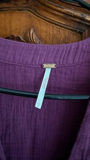 Plum Free people blouse thumbnail 3