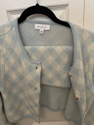 2 piece sweater set Blue thumbnail 7