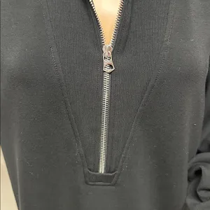 Varley Double Soft Black Masie Longline Sweat Shirt size S thumbnail 5