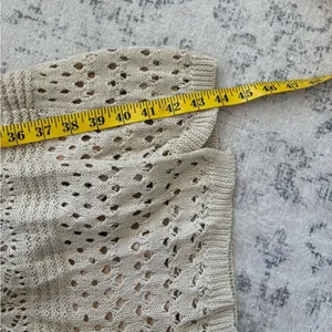 Lulus Blissful Strolls Beige Crochet Faux-Wrap Halter Midi Dress Size Medium thumbnail 8