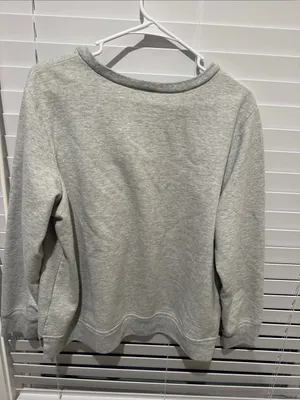 GAP Light Gray Crewneck Sweatshirt with Silver Logo 21 PTP thumbnail 3