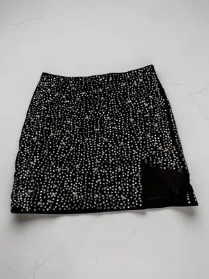 Windsor‎ Iconic Glamour Rhinestone And Pearl Mini Skirt - Large thumbnail 2