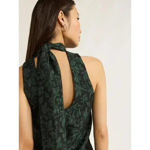 Scoop Womens Dress Size M (8-10) Rainforest Jacquard Mini Swing Casual Neck Tie thumbnail 5