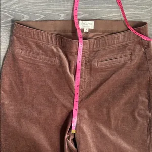 Anthropologie Pilcro Pull-On Mid-Rise Velvet Retro Flare Pants 32 thumbnail 8