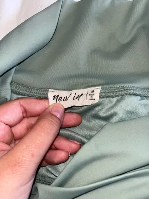Athletic crossover wrap shorts Green Size M thumbnail 3