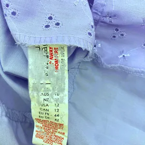 Boohoo Lavender Broderie Anglaise Eyelet Tiered Babydoll Dress 12 thumbnail 11