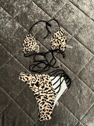 SheIn Cheetah Bikini thumbnail 1