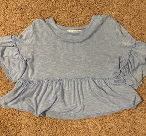Altar'd State Flowy Ruffled Shirt thumbnail 1