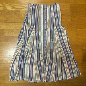 Anthropologie Maeve Freya Silky Coastal Office Resort Vacation Midi Skirt 0 thumbnail 2