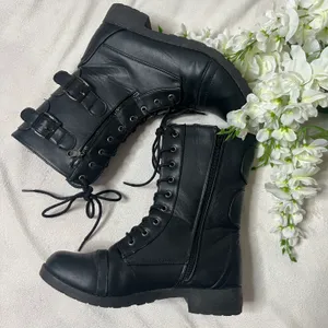 Rue 21 Leather Combat Boots thumbnail 2