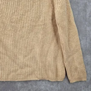 Pink Knit Gold Metallic Long Sleeve Pullover Cardigan Sweater Medium‎ thumbnail 4