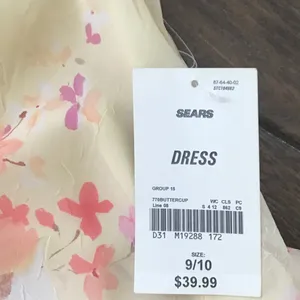 Spring Yellow Floral Dress New with Tags sz 9/10 Kentucky Derby Chiffon thumbnail 6