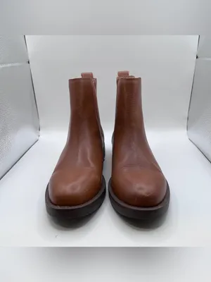 Madewell The Clearly Chelsea Boot in Leather size 6 brown thumbnail 5