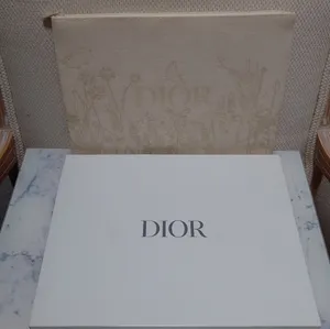 Christian Dior Cream Spring Flower Clutch Bag Pouch Limited Edition New In Box thumbnail 2