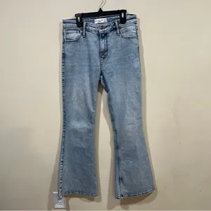 Abercrombie & Fitch high-rise flare jeans size 27 4 regular EUC thumbnail 5