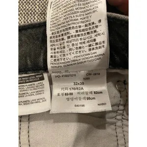 Levi's Premium Straight Leg Jeans Charcoal Wash Denim Black Women's Size 32x30 thumbnail 6