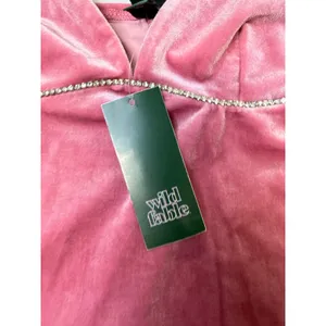 Wild‎ Fable XS Pink Velour Mini Dress with adjustable straps thumbnail 2