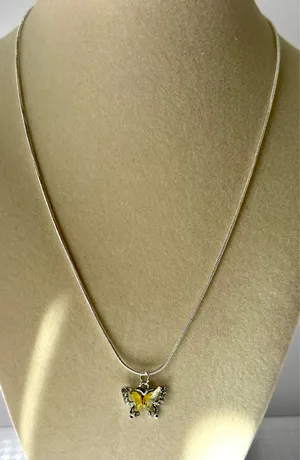 Sterling Silver Butterfly Necklace thumbnail 3