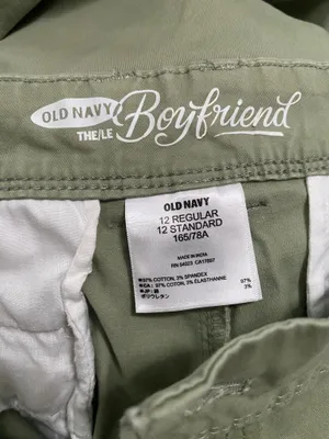 Old Navy Women's Olive Green Straight Leg Chinos thumbnail 3