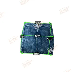 American Eagle Outfitters‎ Dark Blue Denim Mini Skirt Stretch Size 12 thumbnail 6