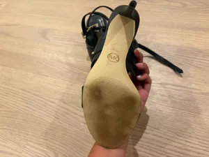 Michael Kors Black Leather Heels thumbnail 3