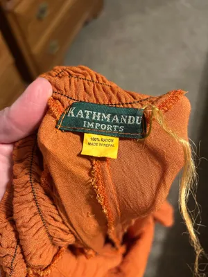 Kantha Bae Orange Flowy Halter Jumpsuit thumbnail 3