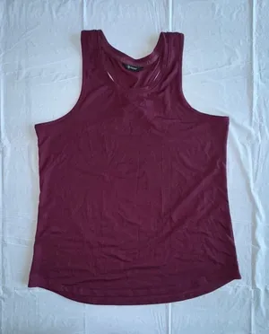 MPG Sport Womens Maroon Racerback Tank‎ Top Activewear Workout Shirt Burgundy L thumbnail 1