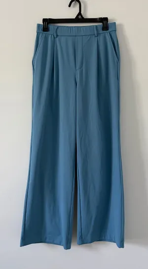Halara High Waisted Flex Body Sculpt Wide Leg Trouser Pants Light Blue M thumbnail 1