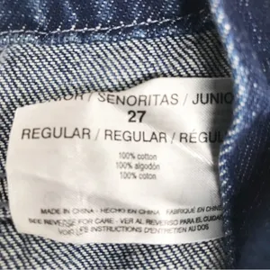 ELLA MOSS Denim Sleeveless Jumpsuit Size 27 Blue Jean Open Back Tapered‎ Raw Hem thumbnail 9