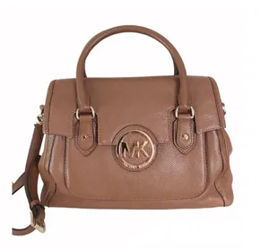 Margo Tan Leather Satchel Bag thumbnail 2