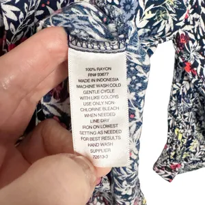 A.N.A Floral Long Sleeve Top Sz Xxl thumbnail 6