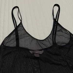 Victoria's Secret Bead Sequin Black Mesh Slip Side Cutout Sheer Lingerie Medium thumbnail 10