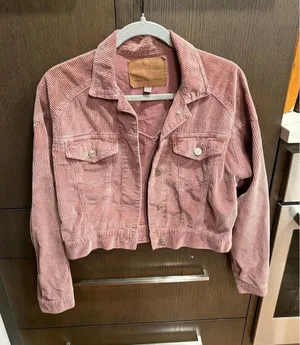 American Eagle Outfitters dusty rose pink corduroy cropped jacket woman XS thumbnail 1