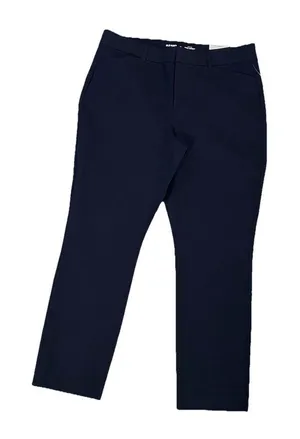 Old Navy‎ Women’s Pants 16 High Rise Pixie Skinny Navy Blue thumbnail 1