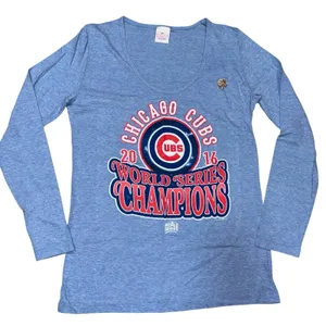 Genuine Merchandise Chicago Cubs Women's Long Sleeve Large thumbnail 1