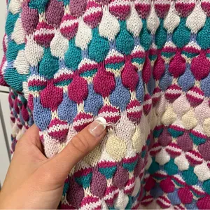 Vintage Pattern Multicolor Sweater thumbnail 6