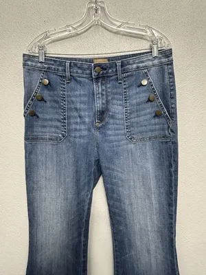 Driftwood Farrah Jeans Women’s Size 32 Flared (34x32) Wide Leg Western Cowgirl thumbnail 9