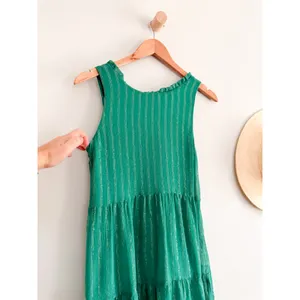 Sézane | Alexandra Green‎ Striped Dress Tie Back | SZ 34 / US 2 thumbnail 4