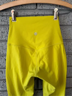 Lululemon Align High-Rise Leggings 25" Yellow Serpentine Size 0 thumbnail 6