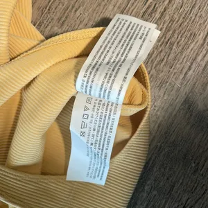Abercrombie & Fitch Pale Yellow Orange Ribbed Bodysuit S thumbnail 4