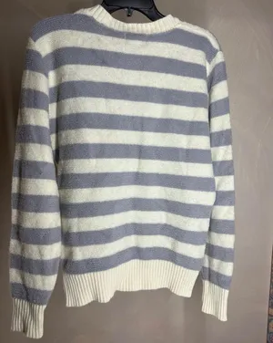 Vintage PulloverDimension By Milford Womens cream &grey|USA Made Crewneck|Size:M thumbnail 9