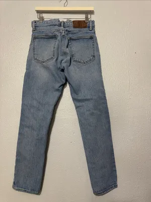 GAP Denim Slim Fit Jeans Light Blue Wash Size 28x28 thumbnail 2