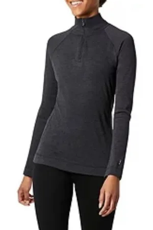 Smartwool Base Layer Top Wmn S Plum Merino Wool‎ Quarter Zip Gorpcore Activewear thumbnail 1