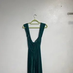 Petra Fashions Green Lace Maxi Slip Dress Nightgown Y2K Sz 1X thumbnail 6