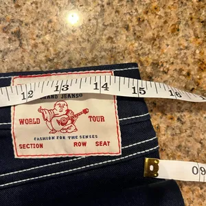 TRUE RELIGION VINTAGE BECCA BIG T FLAP BOOTCUT JEAN size 27 NWT thumbnail 11