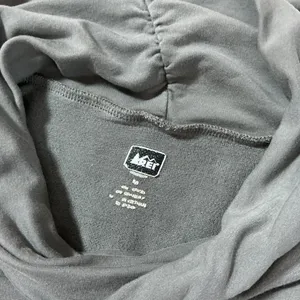 REI Floral‎ Granola Cowl Neck Pullover Womens M Grey Gorpcore Kangaroo Pocket thumbnail 4