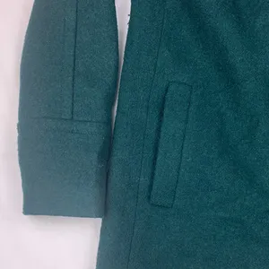J crew size 6 small cocoon wool dark green Wool Blend Coat peacoat jacket thumbnail 5