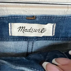 Madewell 10 in High Rise Skinny Raw Hem Denim‎ Jeans thumbnail 5